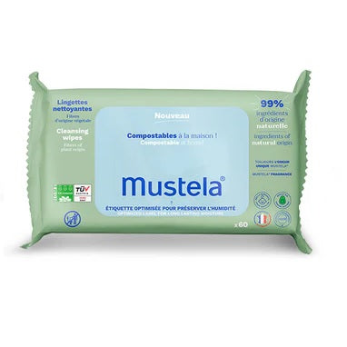 Mustela Salviette Profumate Compostabili 60 Pezzi