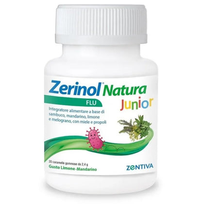 Zerinol Natura Flu Junior 20 Caramelle