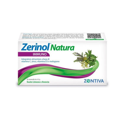 Zerinol Natura Immuno 20 Caramelle
