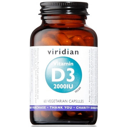 Viridian Vitamin D3 2000iu 60c