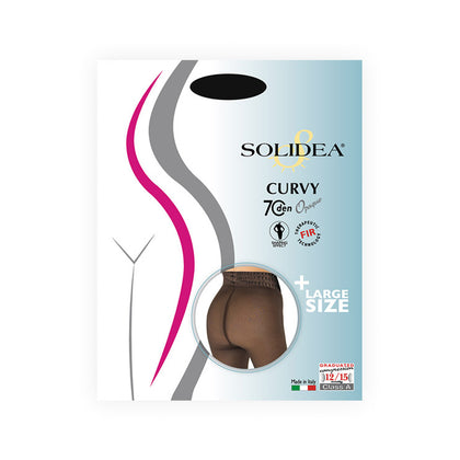 Solidea Collant Curvy 70 Opaque Nero Taglia 4l-xl