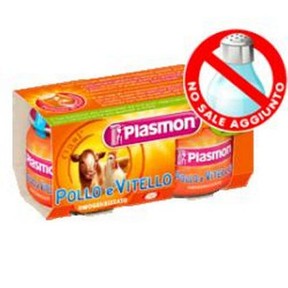 Plasmon Omogeneizzato Vtl/pollo 80gx2 Pezzi