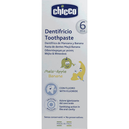 Chicco Dentifricio Mela Banana 50ml 6m+