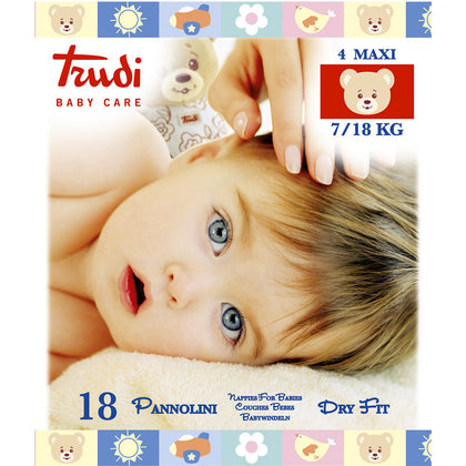Trudi Baby Care Pannolini 4 Maxi 7/18kg