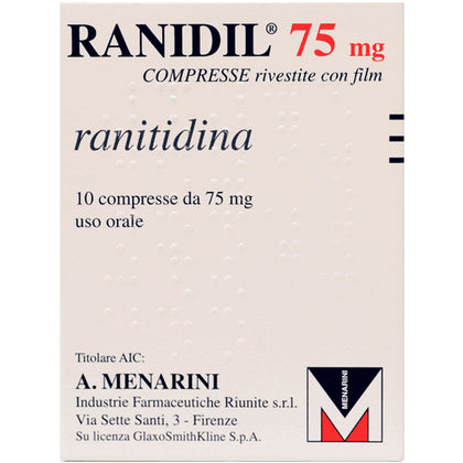 Ranidil 75 10 Compresse Riv 75mg