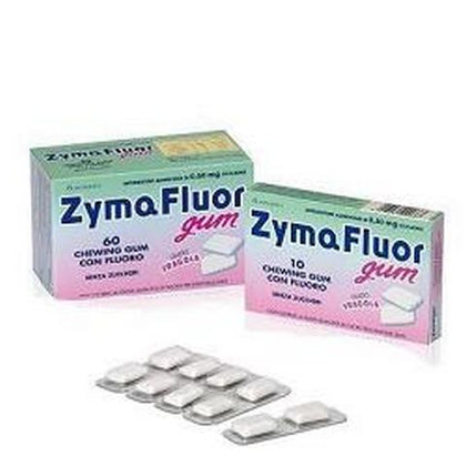 Zymafluor Gum Fragola 10 Pezzi