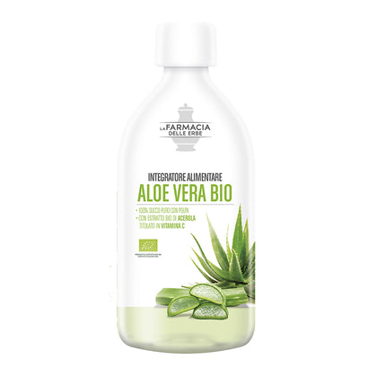 Farmacia Delle Erbe Aloe Vera Bio Succo Puro E Polpa 500ml