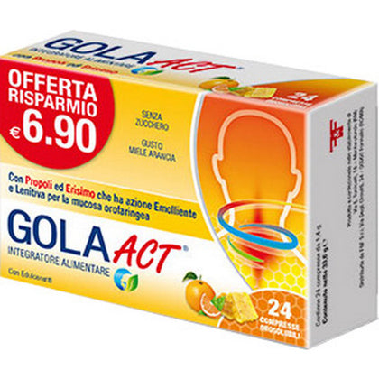 Gola Act Miele Arancia 24 Compresse