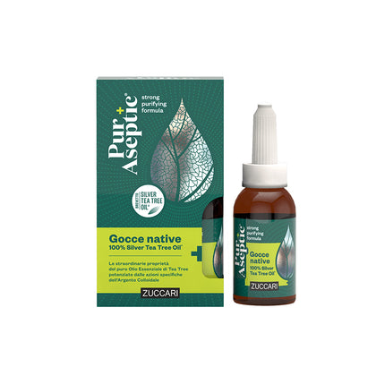 Puraseptic Gocce Native 100% Silver Tea Tree Oil 20ml