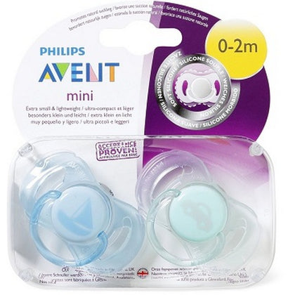 Avent Succhietto Mini 0-2m Masc 2 Pezzi