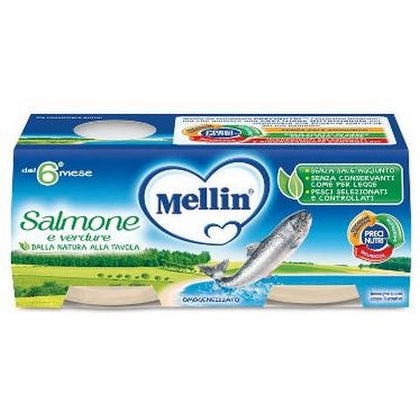 Mellin Omogeneizzato Salmone 2x80g