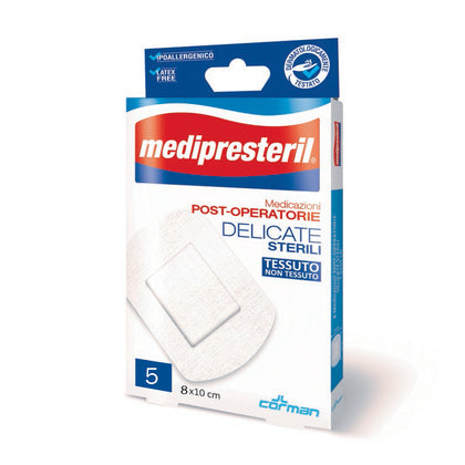 Medipresteril Cerotto Post Operatorio Tnt 8x10cm 5 Pezzi