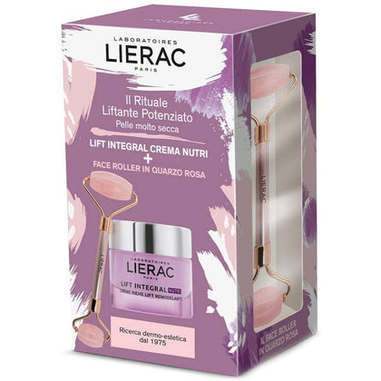 Lierac Lift Integral Nutri 50ml + Face Roller In Quarzo Rosa