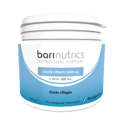 Barinutrics Calcio Citrato Ciliegia 90 Compresse