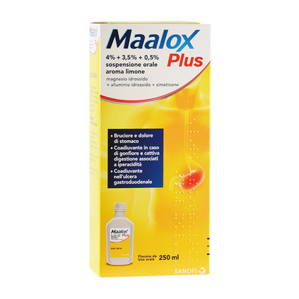 Maalox Plus Sospensione Orale 4+3,5+0,5%