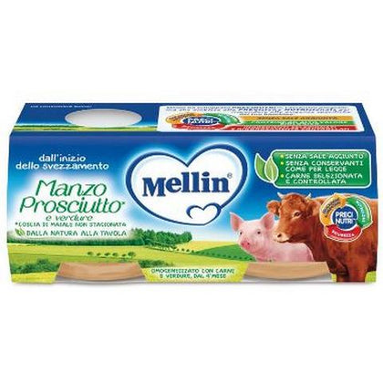 Mellin Omogeneizzato Man/pr/verd 2x80g