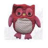 Warmies Peluc Term Hooty Rosso