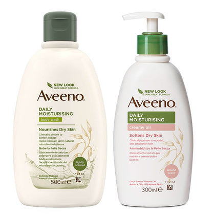 Aveeno Daily Moisturizing Bagno Doccia+crema Olio