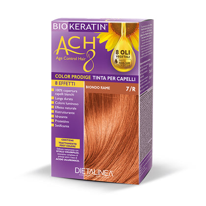 Biokeratin Ach8 Tinta Capelli Biondo Rame 7/r