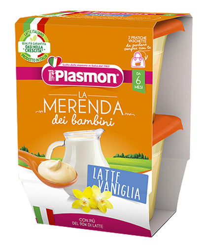 Plasmon Merenda Latte Vaniglia 2x120g