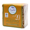 Sapone Aleppo 20% Cubo 200g