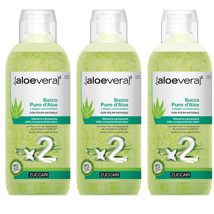 Zuccari Aloe Vera 2 Succo Puro D'aloe 3x1 L