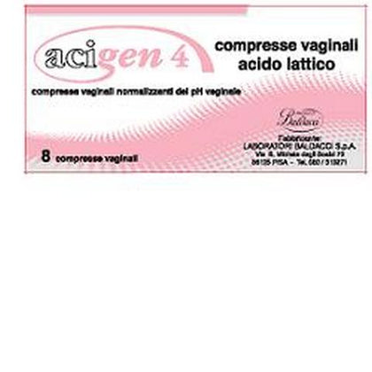 Acigen 4 Compresse Vaginale 8 Pezzi