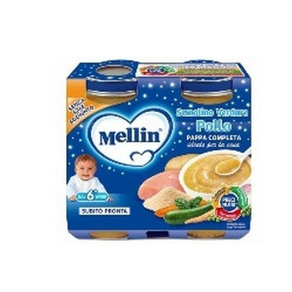 Mellin Cena Pollo/verd 2x200g