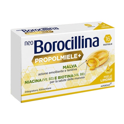 Neoborocillina Propolmiele+ Miele E Limone 16 Pastiglie