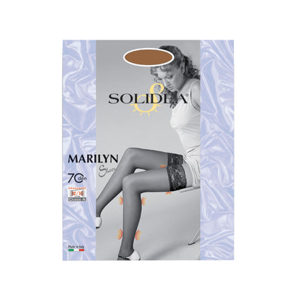 Solidea Calze Autoreggenti Marilyn 70 Sheer Camel Taglia 1-s