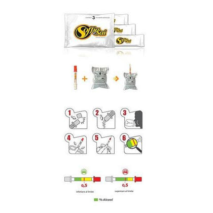 Soffiaesai Alcool Test 3 Pezzi