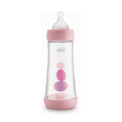 Chicco Biberon Perfect 5 Rosa Girl 3 Fori 300ml
